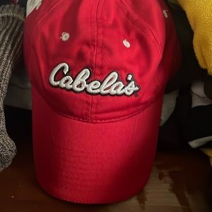 Cabelas men’s adjustable red cap